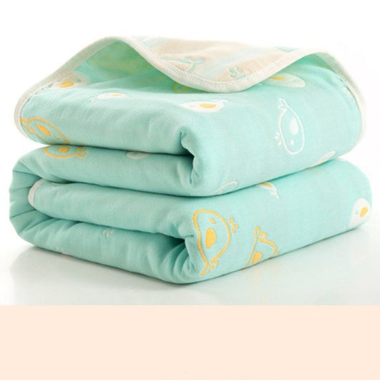 Newborn & Baby, Soft Bath Towel Cyan & whales