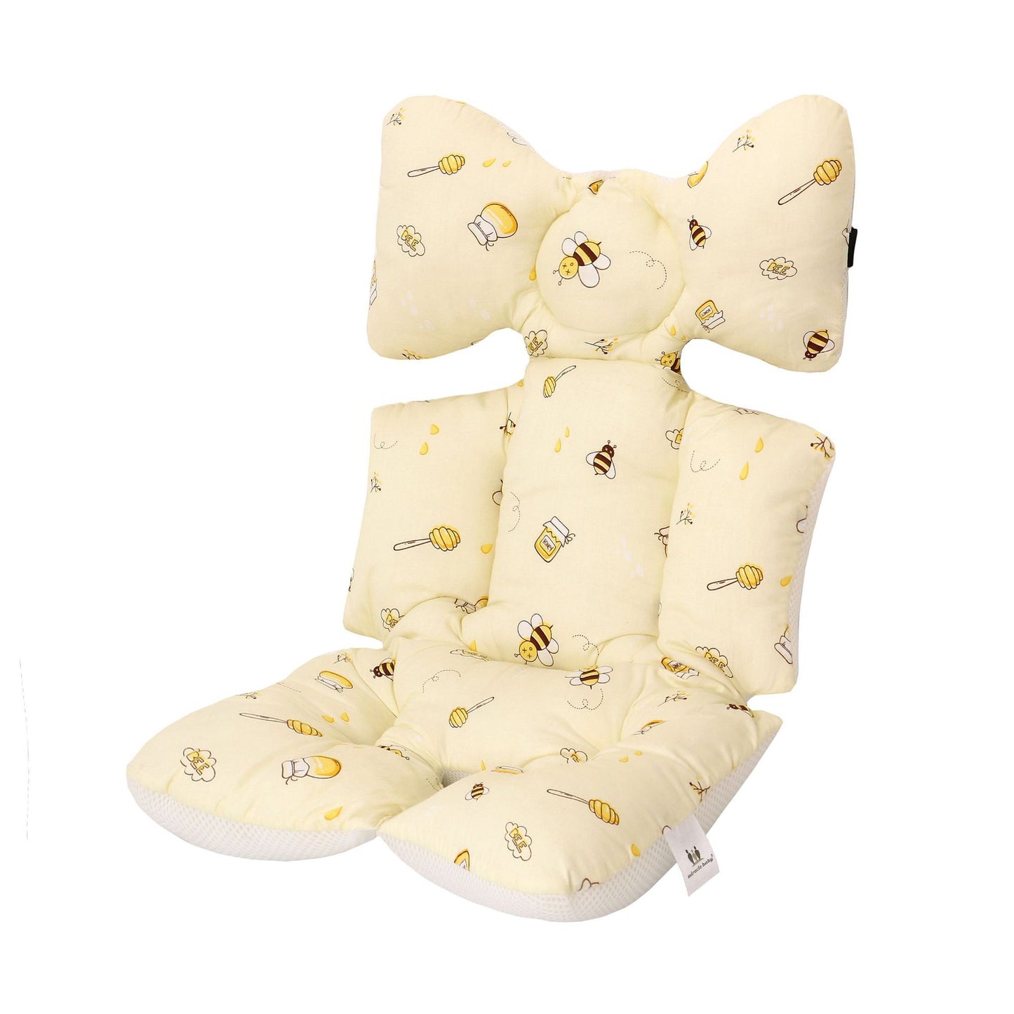 Elegant Stroller Cushion Mat Yellow Honey Bees - K