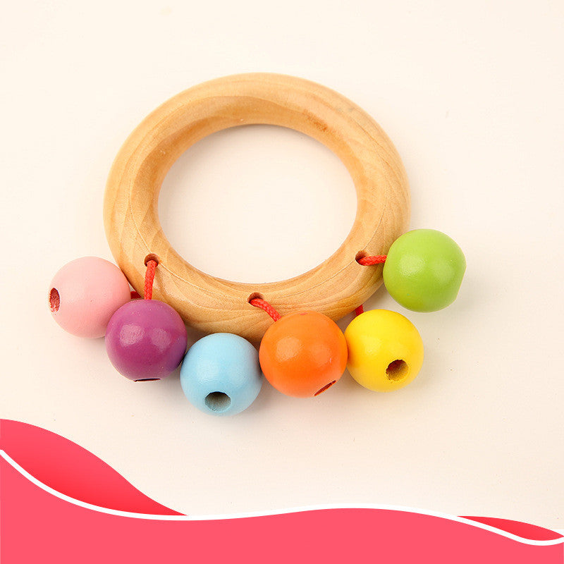 Set of 4 Wooden Toys with Beads, Early Year Toys - Educational