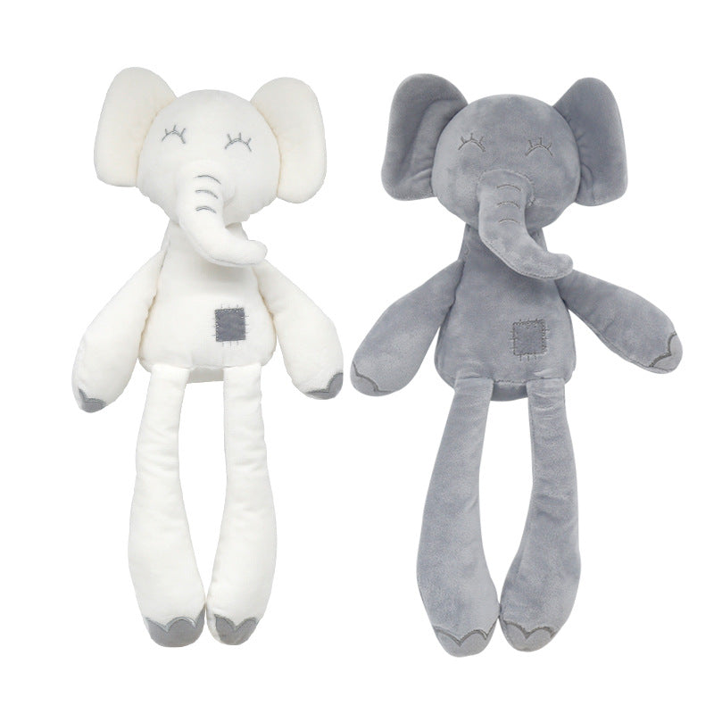 Minimal & Soft Long-legged Elephant Plush Soothing Doll, Baby Sleeping