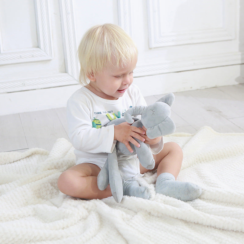 Minimal & Soft Long-legged Elephant Plush Soothing Doll, Baby Sleeping