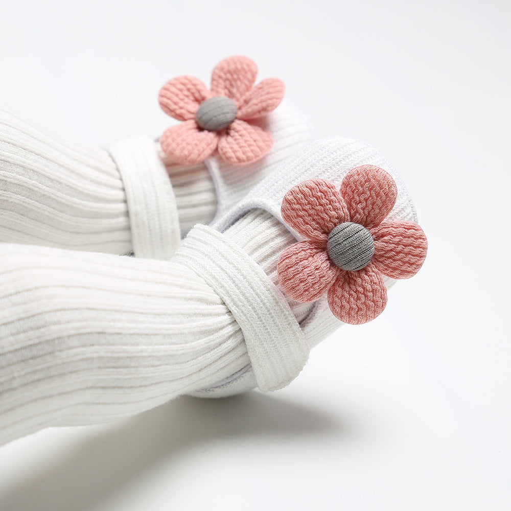 Daisy Design Baby Shoes and Matching Headband age: newborn- 18 months