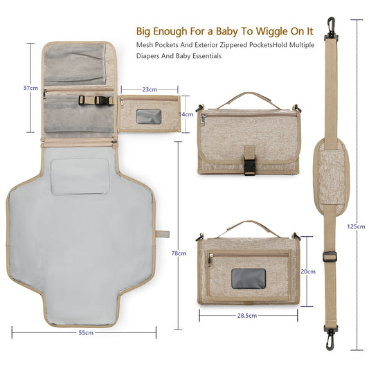 Folding Waterproof Baby's Bag - Minimal Ergonomic Design