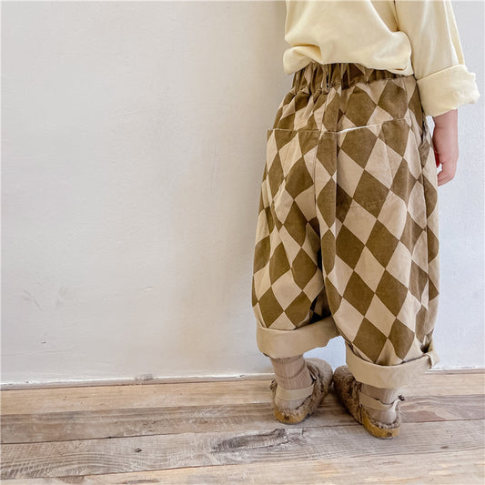 Stylish Baggy Trousers for Fashionable Kids 21606 Pecan