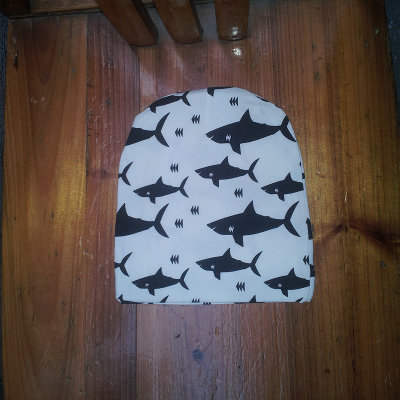 Stylish Printed Beanie Hat for Toddlers, one size Shark 19cmX20cm