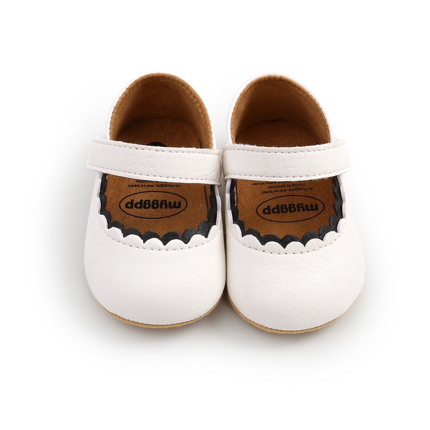 Mary Jane Baby Shoes, Baby Girl Pre-walking Shoes- age: 0-18months White