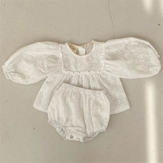 Vintage Style Cotton Lace Baby Set