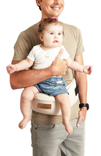 Ergonomic Baby Carrier, Hipseat, Waist Seat with Side Pocket