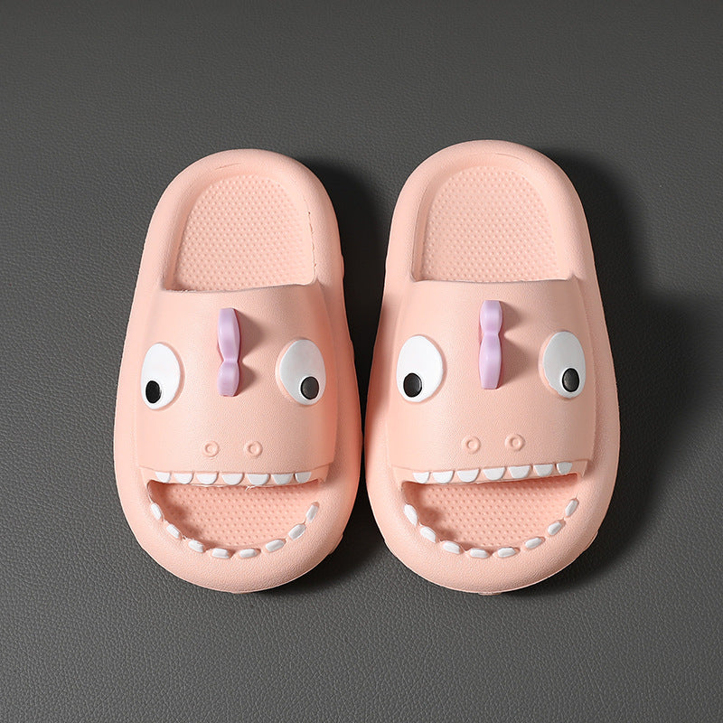 Children Shark Slides, Shower & Pool Slippers Pink