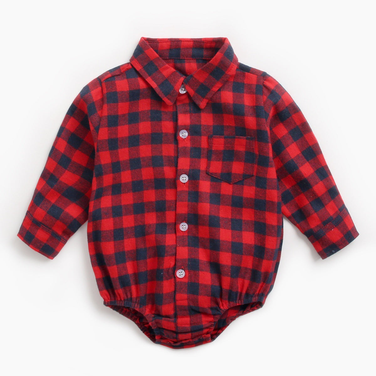 Baby Boy Checked Shirt Bodysuit age: 0-12 months Red