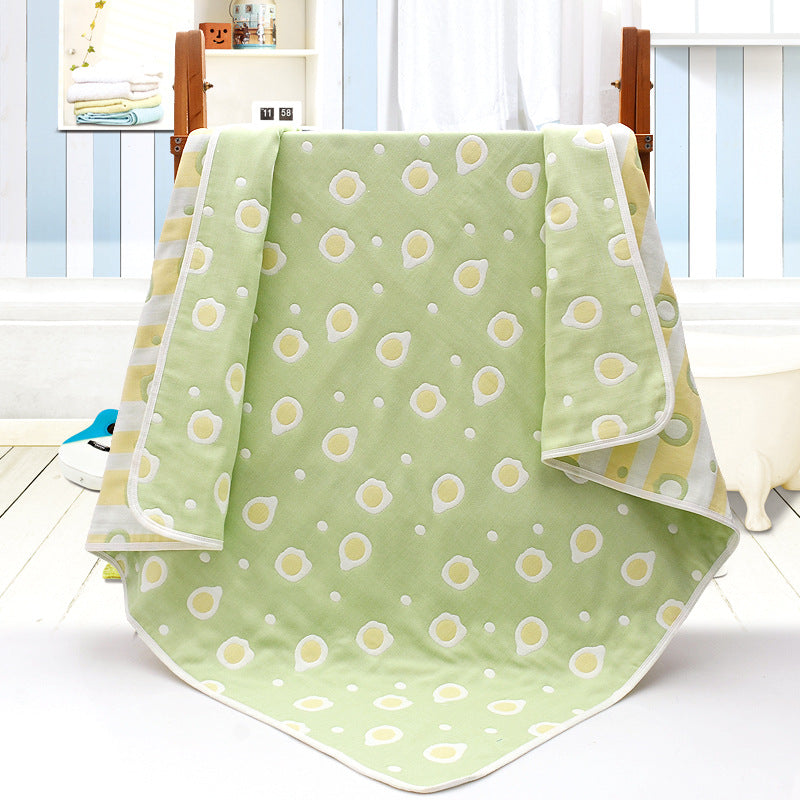 Newborn & Baby, Soft Bath Towel Green & sunny eggs