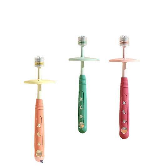 Children's Antibacterial Toothbrush Nano-Soft Bristles 360 degrees full angle design