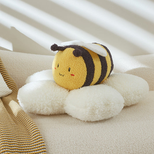 Cute Plush Cushions Featuring Bee or Daisy, Kids Room Decoration Idea