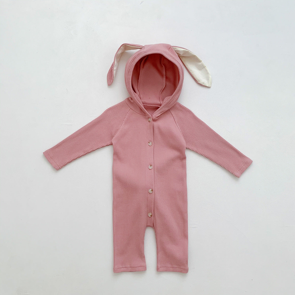 Cute Bunny Ears Bodysuit, Onesie for Babies - Ages 3-18 months Peachy pink