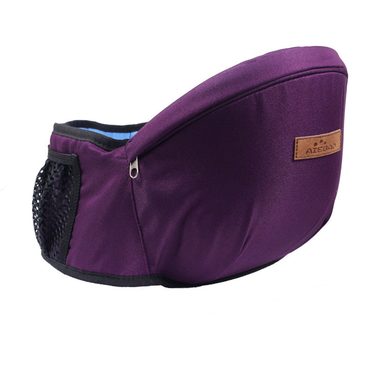 Ergonomic Baby Carrier, Hipseat, Waist Seat with Side Pocket Purple