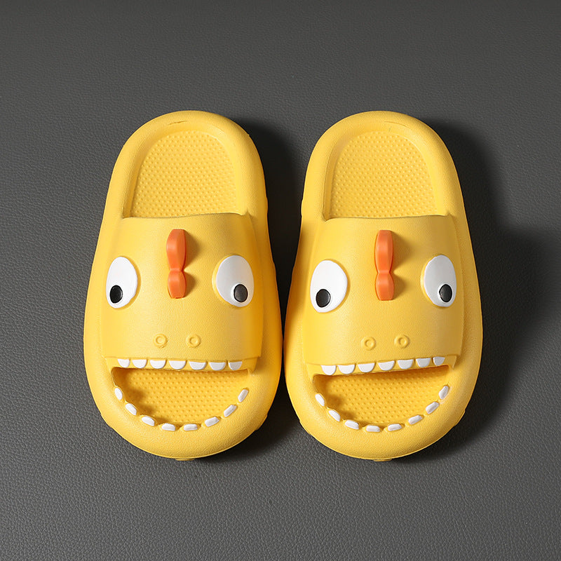 Children Shark Slides, Shower & Pool Slippers Yellow