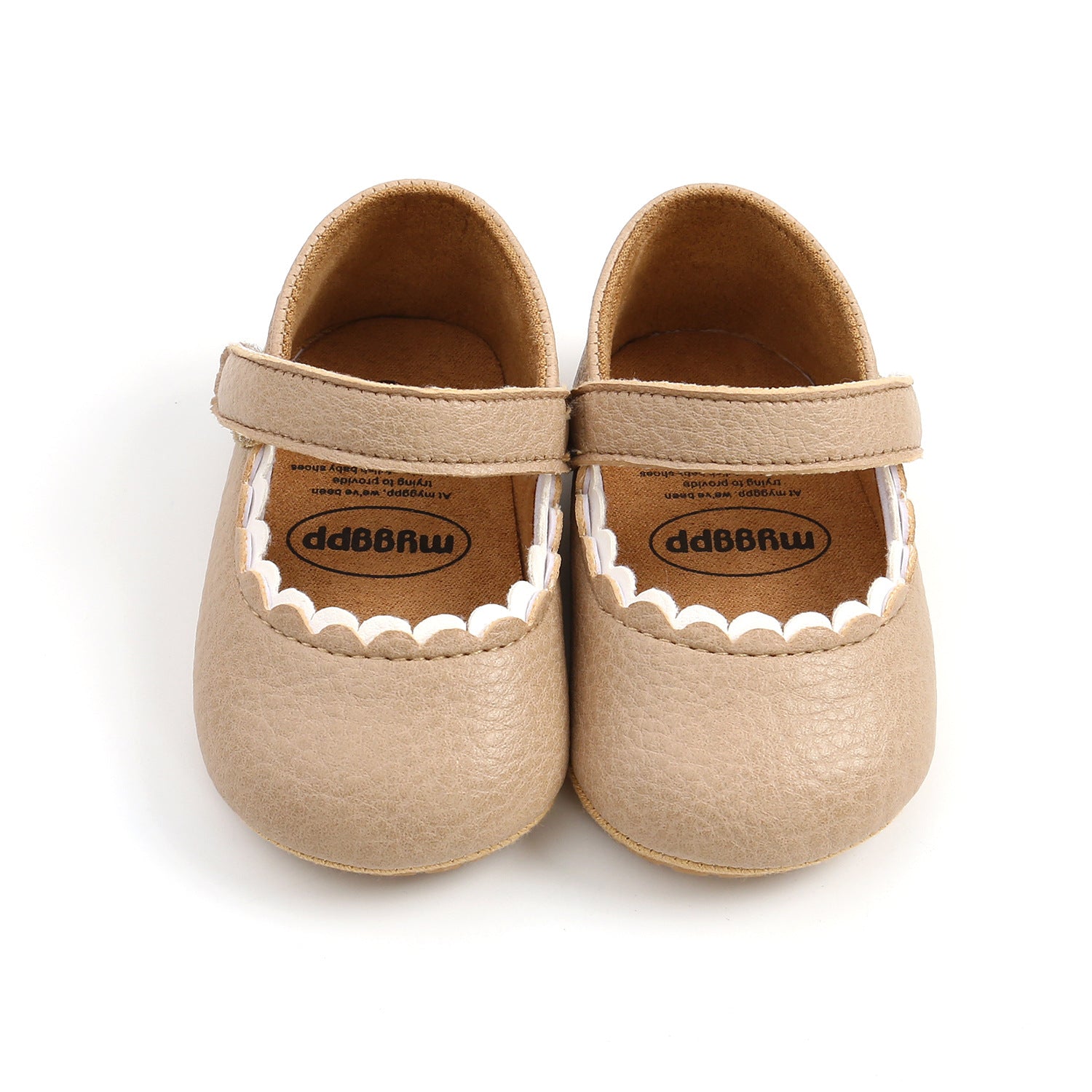 Mary Jane Baby Shoes, Baby Girl Pre-walking Shoes- age: 0-18months Fan wood