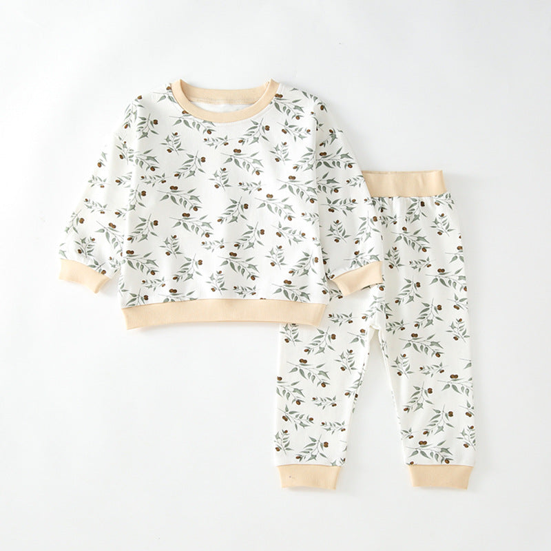 Sweatshirt and Leggings, Matching Bib (selling separately) Festive leaf Set (2pcs)